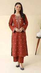 RIWAQ - 2PCS EMBROIDERED UNSTITCHED LAWN SUIT #RWQ115