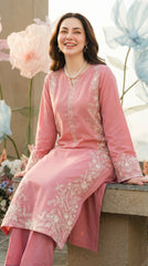 RIWAQ - 2PCS EMBROIDERED UNSTITCHED DHANAK SUIT #RWQ2029