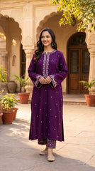 RIWAQ - 2PCS EMBROIDERED UNSTITCHED LAWN SUIT #RWQ066