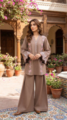RIWAQ - 2PCS EMBROIDERED UNSTITCHED LAWN SUIT #RWQ078
