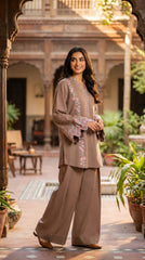 RIWAQ - 2PCS EMBROIDERED UNSTITCHED LAWN SUIT #RWQ078