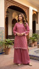 RIWAQ - 2PCS EMBROIDERED UNSTITCHED LAWN SUIT #RWQ083