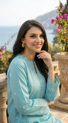 RIWAQ - 2PCS EMBROIDERED UNSTITCHED DHANAK SUIT #RWQ2021