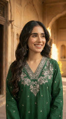 RIWAQ - 2PCS EMBROIDERED UNSTITCHED LAWN SUIT #RWQ067