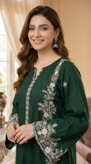 RIWAQ - 2PCS EMBROIDERED UNSTITCHED LAWN SUIT #RWQ079
