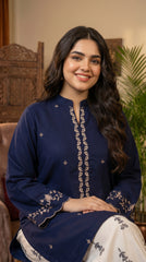 RIWAQ - 2PCS EMBROIDERED UNSTITCHED LAWN SUIT #RWQ086