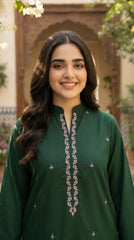 RIWAQ - 2PCS EMBROIDERED UNSTITCHED LAWN SUIT #RWQ087