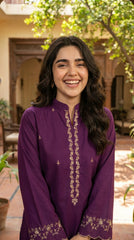 RIWAQ - 2PCS EMBROIDERED UNSTITCHED LAWN SUIT #RWQ088
