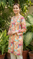 RIWAQ - 2PCS PRINTED UNSTITCHED LAWN SUIT #RWQ090