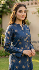 RIWAQ - 2PCS PRINTED UNSTITCHED LAWN SUIT #RWQ099