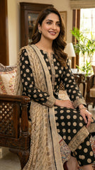 RIWAQ - 3PCS UNSTITCHED PREMIUM LAWN SUIT #RWQ037