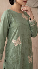 RIWAQ - 2PCS EMBROIDERED UNSTITCHED LAWN SUIT #RWQ113