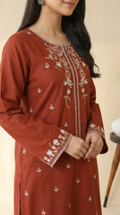 RIWAQ - 2PCS EMBROIDERED UNSTITCHED LAWN SUIT #RWQ115