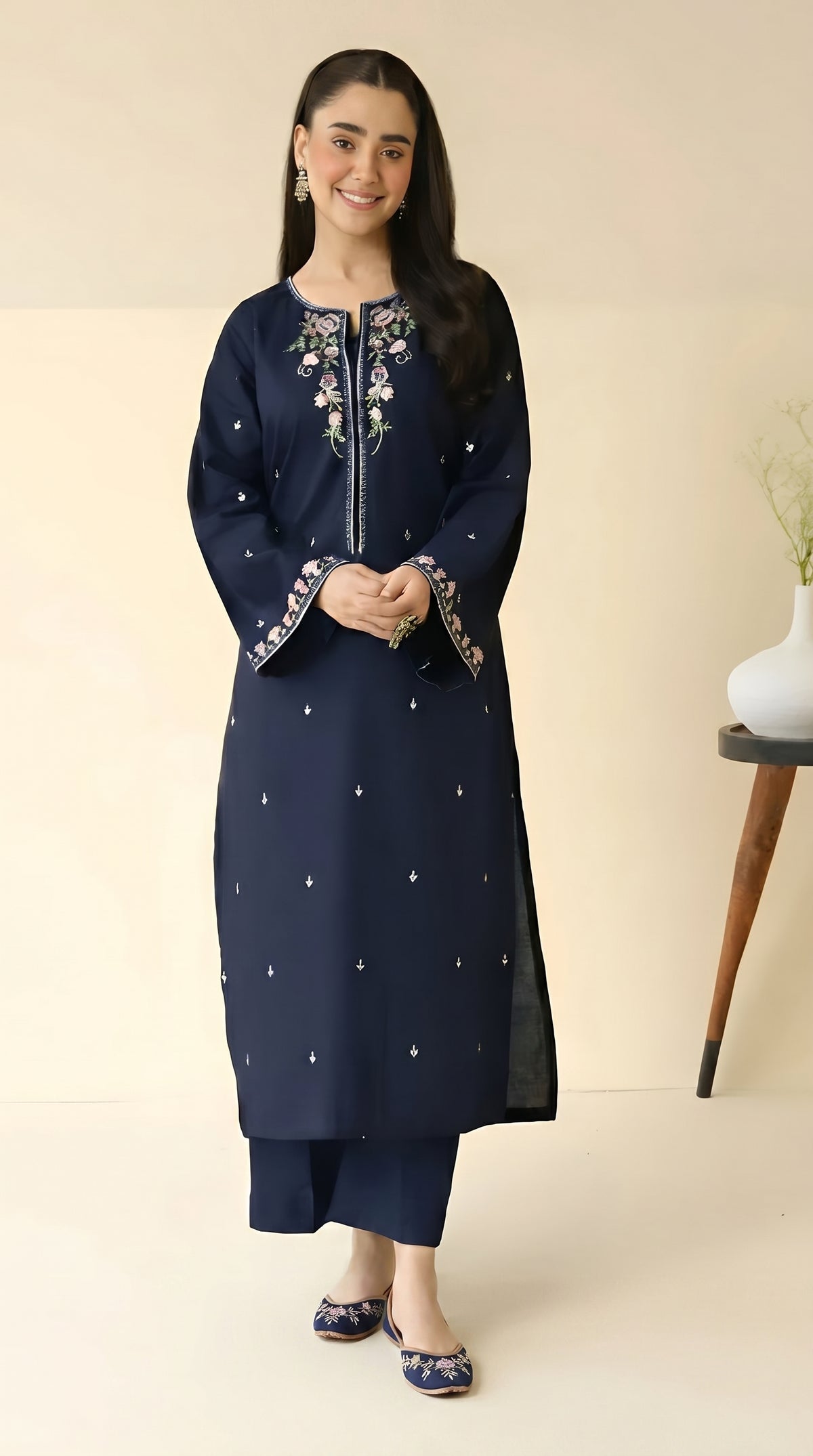 RIWAQ - 2PCS EMBROIDERED UNSTITCHED LAWN SUIT #RWQ116