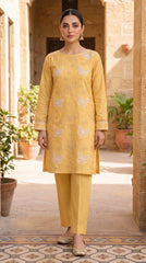 RIWAQ - 2PCS EMBROIDERED UNSTITCHED LAWN SUIT #RWQ114