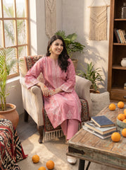 RIWAQ - 2PCS EMBROIDERED UNSTITCHED LAWN SUIT #RWQ001