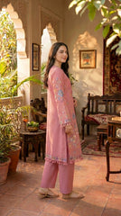 RIWAQ - 2PCS EMBROIDERED UNSTITCHED LAWN SUIT #RWQ014