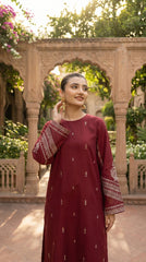 RIWAQ - 2PCS EMBROIDERED UNSTITCHED LAWN SUIT #RWQ076