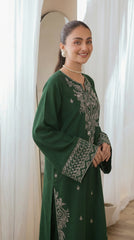 RIWAQ - 2PCS EMBROIDERED UNSTITCHED DHANAK SUIT #RWQ2107