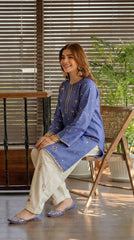 RIWAQ - 2PCS EMBROIDERED UNSTITCHED DHANAK SUIT #RWQ2108