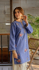 RIWAQ - 2PCS EMBROIDERED UNSTITCHED DHANAK SUIT #RWQ2108