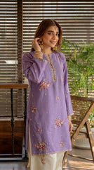 RIWAQ - 2PCS EMBROIDERED UNSTITCHED DHANAK SUIT #RWQ2109