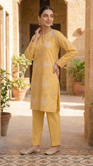 RIWAQ - 2PCS EMBROIDERED UNSTITCHED LAWN SUIT #RWQ114