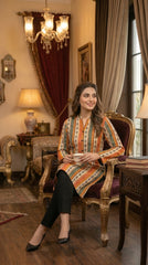 RIWAQ - 2PCS PRINTED UNSTITCHED LAWN SUIT #RWQ101