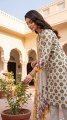 RIWAQ - 3PCS UNSTITCHED PREMIUM LAWN SUIT #RWQ305