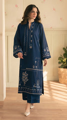 RIWAQ - 2PCS EMBROIDERED UNSTITCHED DHANAK SUIT #RWQ2125