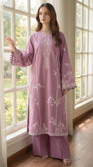 RIWAQ - 2PCS EMBROIDERED UNSTITCHED DHANAK SUIT #RWQ2134