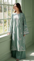 RIWAQ - 2PCS EMBROIDERED UNSTITCHED DHANAK SUIT #RWQ2135