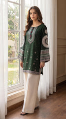 RIWAQ - 2PCS EMBROIDERED UNSTITCHED DHANAK SUIT #RWQ2139