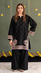 RIWAQ - 2PCS EMBROIDERED UNSTITCHED DHANAK SUIT #RWQ2130