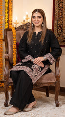 RIWAQ - 2PCS EMBROIDERED UNSTITCHED DHANAK SUIT #RWQ2130