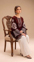 RIWAQ - 2PCS EMBROIDERED UNSTITCHED DHANAK SUIT #RWQ2140