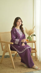 RIWAQ - 2PCS EMBROIDERED UNSTITCHED DHANAK SUIT #RWQ2141