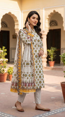 RIWAQ - 3PCS UNSTITCHED PREMIUM LAWN SUIT #RWQ305