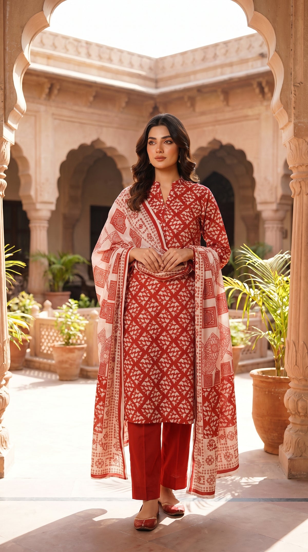 RIWAQ - 3PCS UNSTITCHED PREMIUM LAWN SUIT #RWQ311