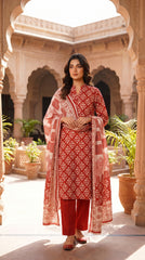 RIWAQ - 3PCS UNSTITCHED PREMIUM LAWN SUIT #RWQ311