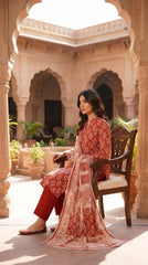 RIWAQ - 3PCS UNSTITCHED PREMIUM LAWN SUIT #RWQ311