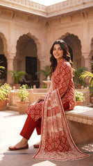 RIWAQ - 3PCS UNSTITCHED PREMIUM LAWN SUIT #RWQ311
