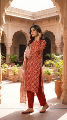RIWAQ - 3PCS UNSTITCHED PREMIUM LAWN SUIT #RWQ311