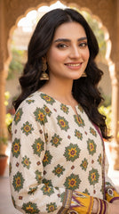 RIWAQ - 3PCS UNSTITCHED PREMIUM LAWN SUIT #RWQ312
