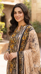 RIWAQ - 3PCS UNSTITCHED PREMIUM LAWN SUIT #RWQ317