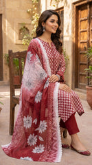 RIWAQ - 3PCS UNSTITCHED PREMIUM LAWN SUIT #RWQ318