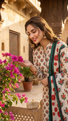 RIWAQ - 3PCS UNSTITCHED PREMIUM LAWN SUIT #RWQ319