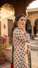 RIWAQ - 3PCS UNSTITCHED PREMIUM LAWN SUIT #RWQ319