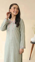 RIWAQ - 2PCS EMBROIDERED UNSTITCHED LAWN SUIT #RWQ122