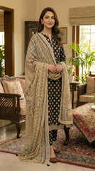 RIWAQ - 3PCS UNSTITCHED PREMIUM LAWN SUIT #RWQ037